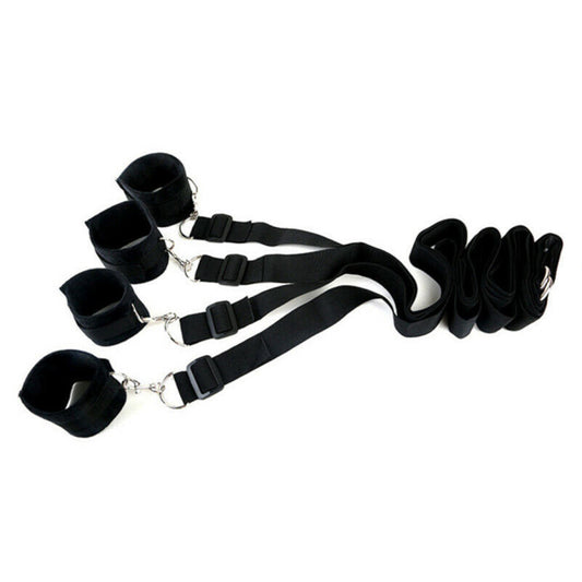 Under Bed Restraint System – Adjustable Bondage Straps with Cuffs