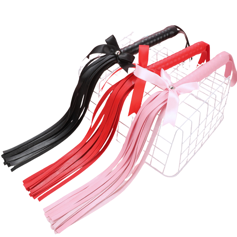 Soft PU Flogger with Bow