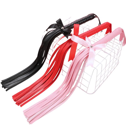 Soft PU Flogger with Bow