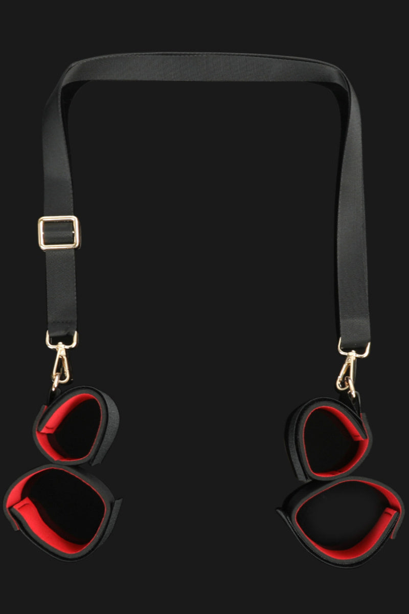Sexy Bondage Leg & Wrist Strap Restraint Set – Adjustable SM Cuffs for Couples