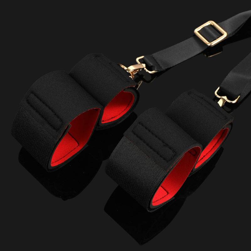Sexy Bondage Leg & Wrist Strap Restraint Set – Adjustable SM Cuffs for Couples