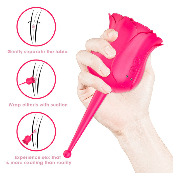 Rose G-Spot Sucking Vibrators