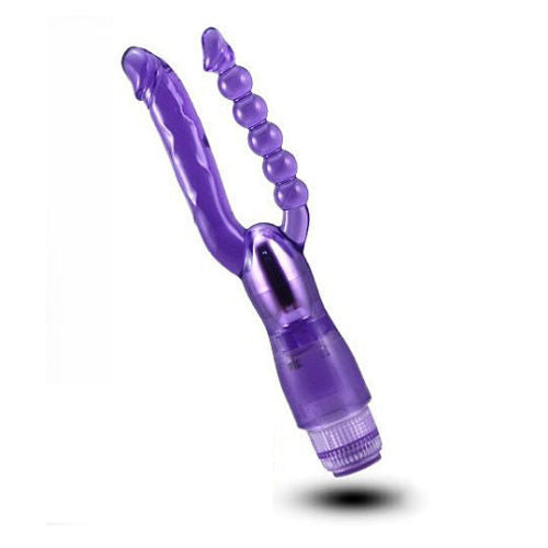 Vibrating Dual Penetration Double Dildo Anal Beads
