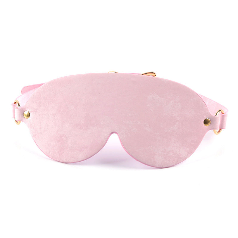 Pink 3-Piece Bondage Set – Blindfold, Paddle & Heart Choker