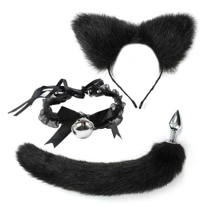Kitten Play 3-Piece Set – Tail Plug, Collar & Cat Ears
