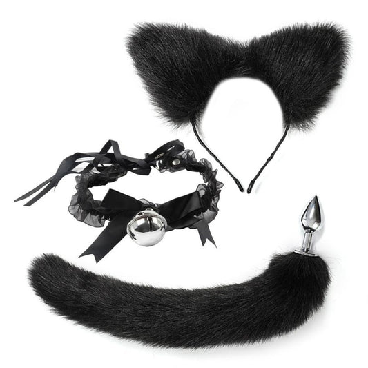 Kitten Play 3-Piece Set – Tail Plug, Collar & Cat Ears