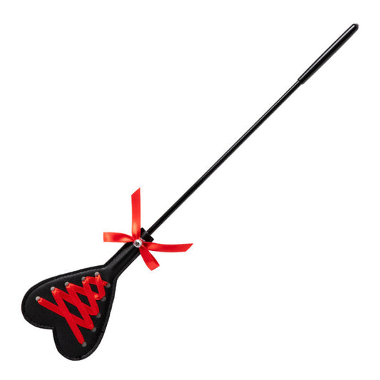 Heart Shape Spanking Crop – Red Ribbon BDSM Whip